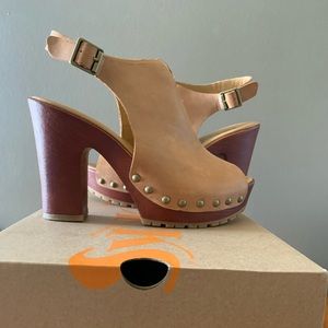 Cognac korks sandals